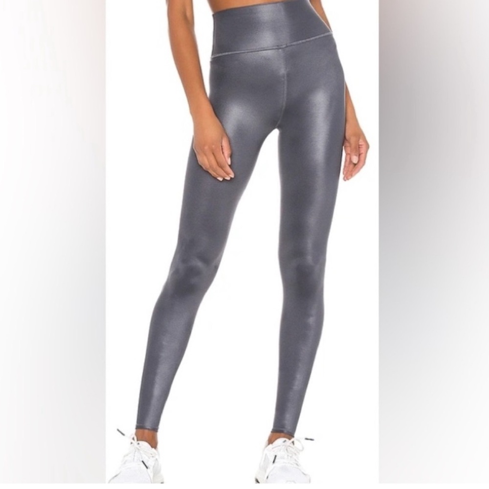 ALO Yoga Shimmering Charcoal Leggings